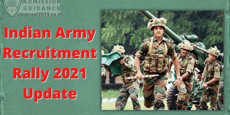 Indian Army Recruitment Rally 2021 Update