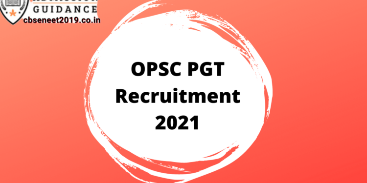 OPSC PGT Recruitment 2021